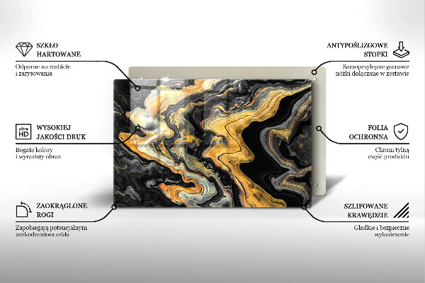 Cobertura placa vitrocerámica Estrutura abstrata