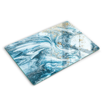 Protetor de fogão de vidro Estrutura com ouro