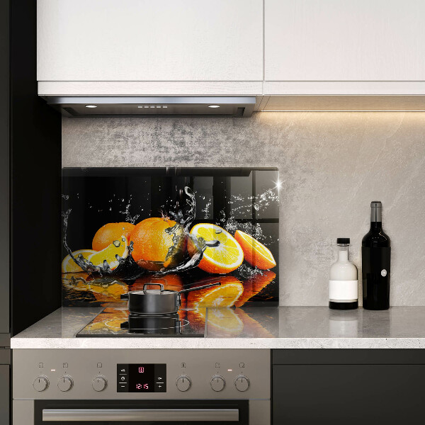 Cobertura placa vitrocerámica Fruta laranja suculenta