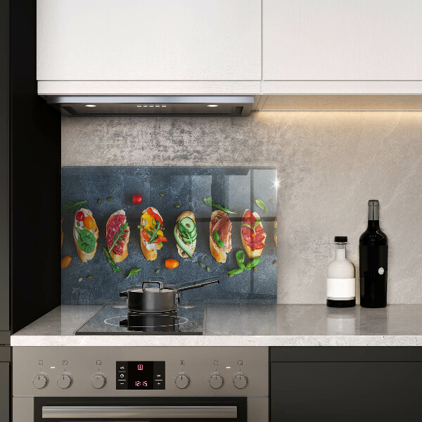 Protetor para fogão de vidro Sanduíches coloridos