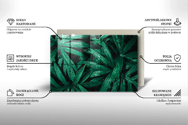 Cobertura placa vitrocerámica Folhas de plantas