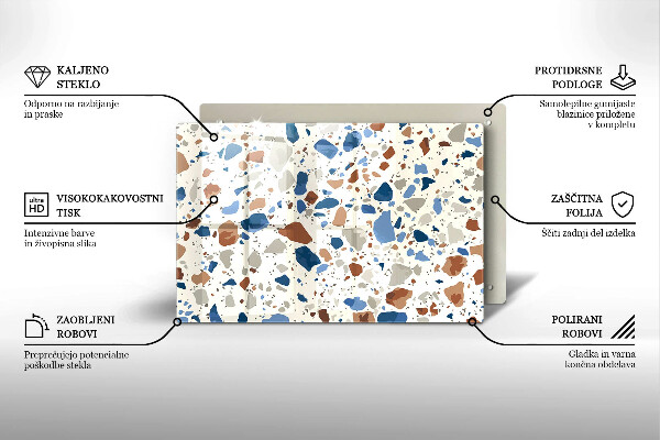 Protetor em vidro para fogão Grés decorativo