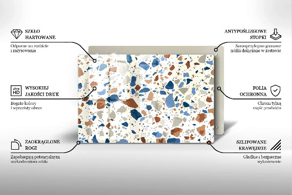 Protetor em vidro para fogão Grés decorativo