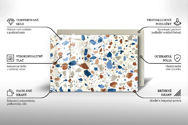 Protetor em vidro para fogão Grés decorativo