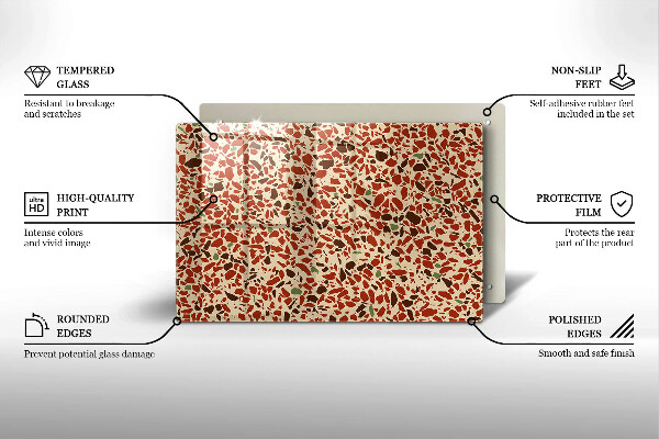 Protetor de fogão de vidro Pequenos grés