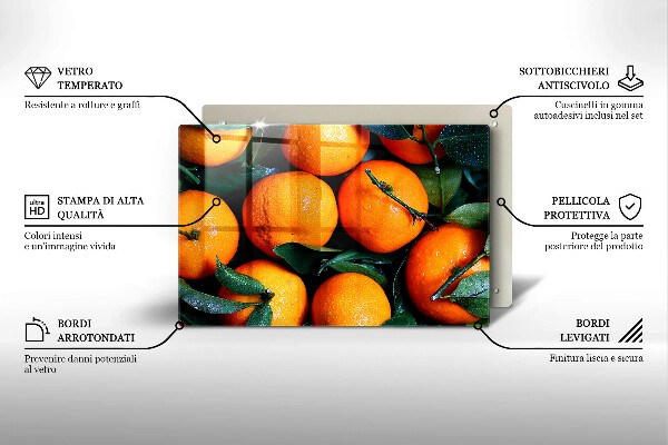 Cobertura placa vitrocerámica Laranjas de frutas