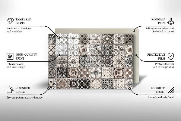 Protetor em vidro para fogão Azulejos decorativos