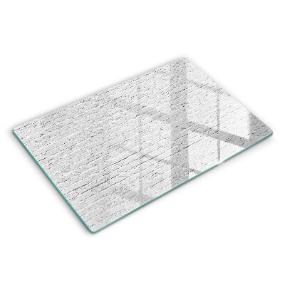 Protetor de fogão de vidro Parede de tijolos