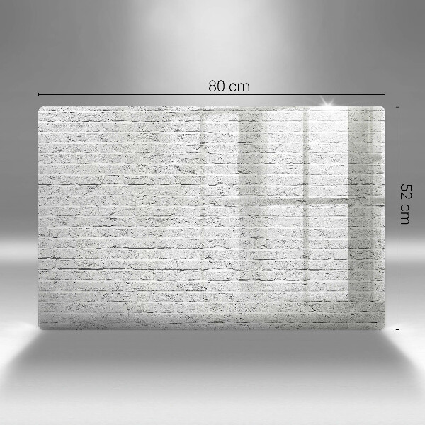 Protetor de fogão de vidro Parede de tijolos