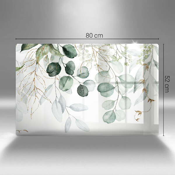 Cobertura placa vitrocerámica Plantas pintadas