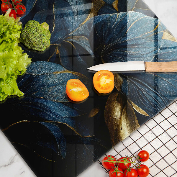 Cobertura placa vitrocerámica Folhas decorativas com ouro