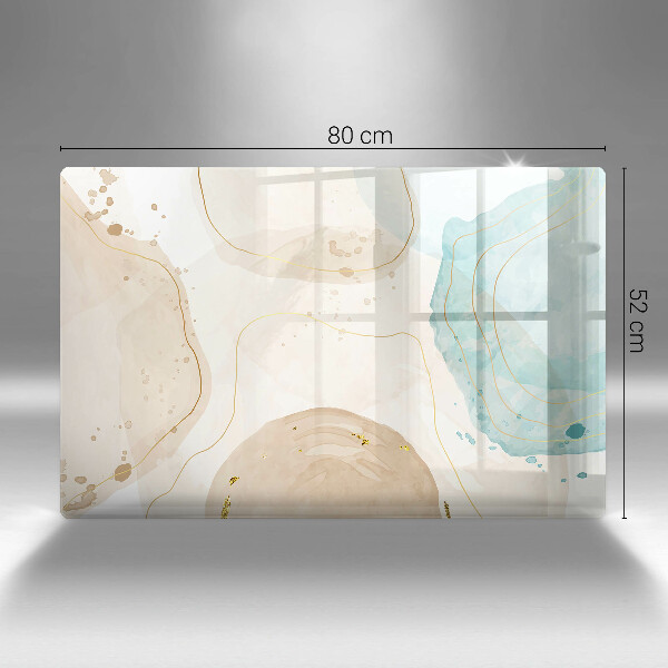 Protetor para fogão de vidro Formas boho brilhantes