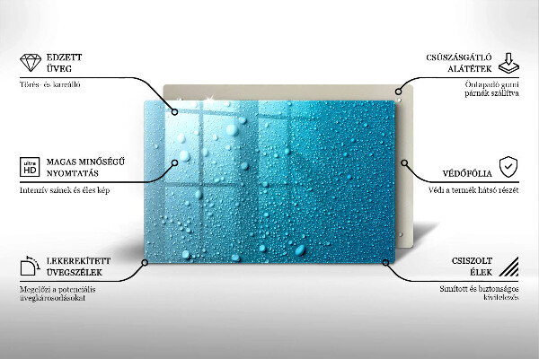 Cobertura placa vitrocerámica Gotas de água