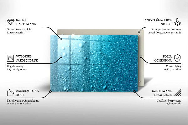 Cobertura placa vitrocerámica Gotas de água