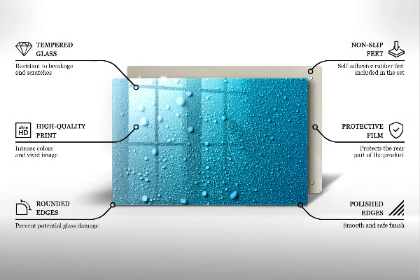 Cobertura placa vitrocerámica Gotas de água