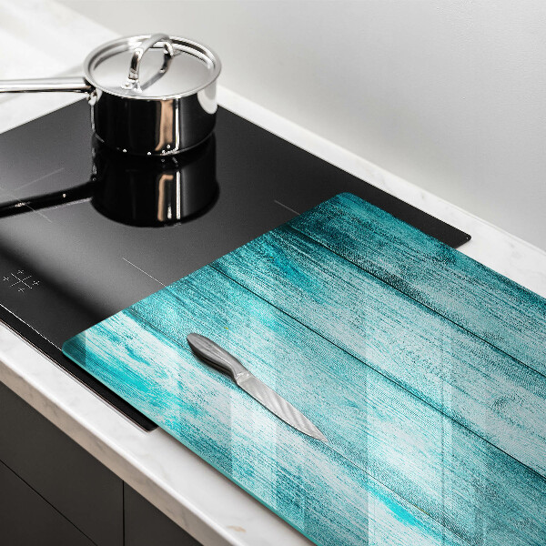 Protetor para fogão de vidro Tábuas de madeira vintage