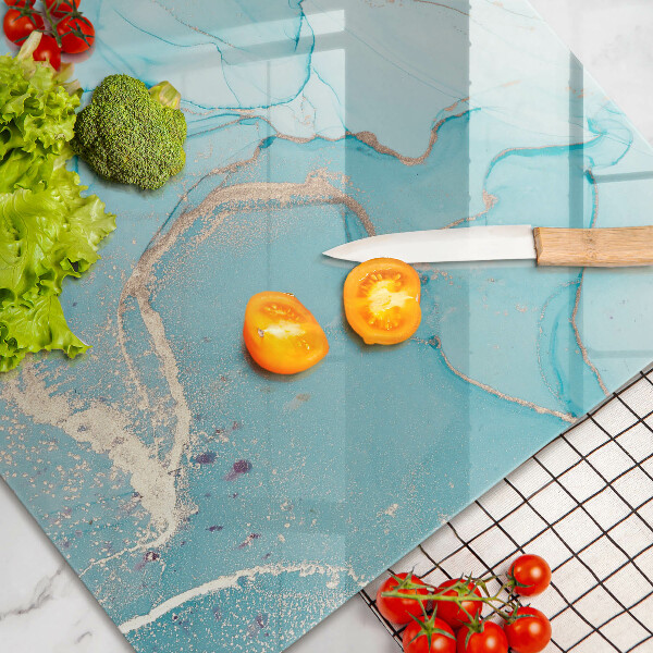 Protetor em vidro para fogão Pedra abstrata