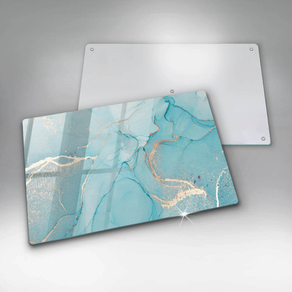 Protetor em vidro para fogão Pedra abstrata