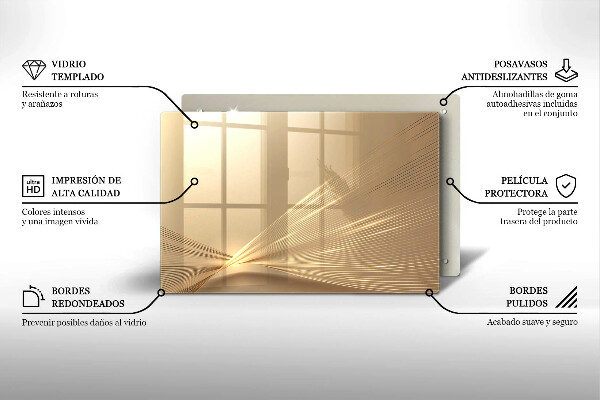 Protetor para fogão de vidro Abstração moderna