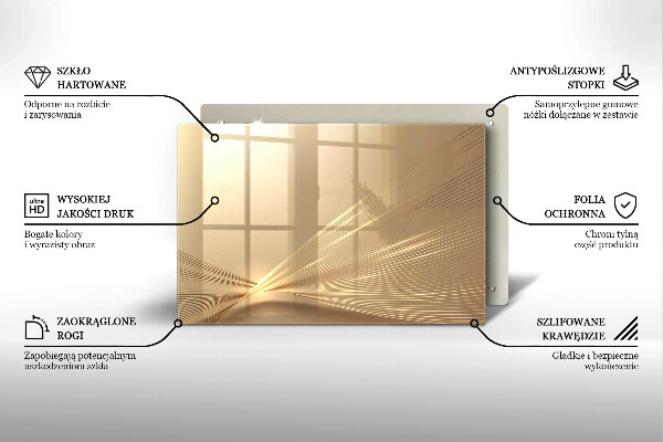 Protetor para fogão de vidro Abstração moderna