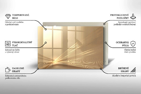 Protetor para fogão de vidro Abstração moderna
