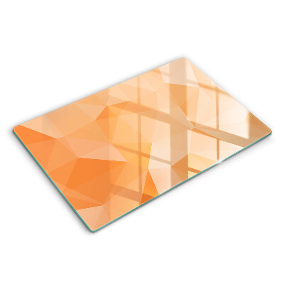 Protetor de fogão de vidro Fundo geométrico