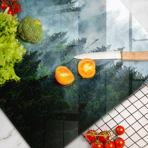 Cobertura placa vitrocerámica Floresta no nevoeiro