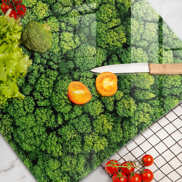 Protetor de fogão de vidro A natureza planta musgo