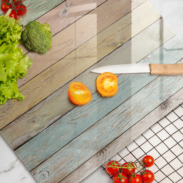 Protetor em vidro para fogão Placas vintage coloridas