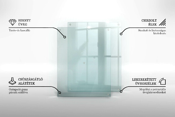 Placa de proteção transparente para indução 2x40x52 cm