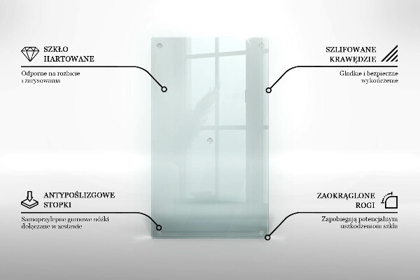 Vidro transparente para placa de indução na cozinha 52x30 cm