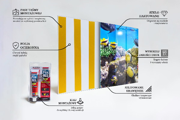 Backsplash cozinha Recife de Coral do Mar Vermelho