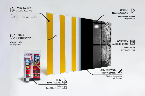 Painel cozinha Tigre Branco Siberiano