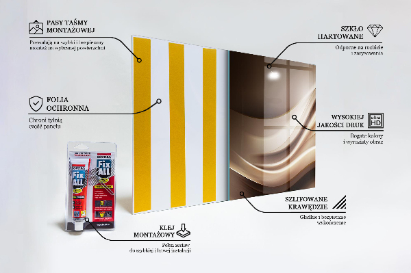 Painel cozinha Abstração de Ondas de Energia