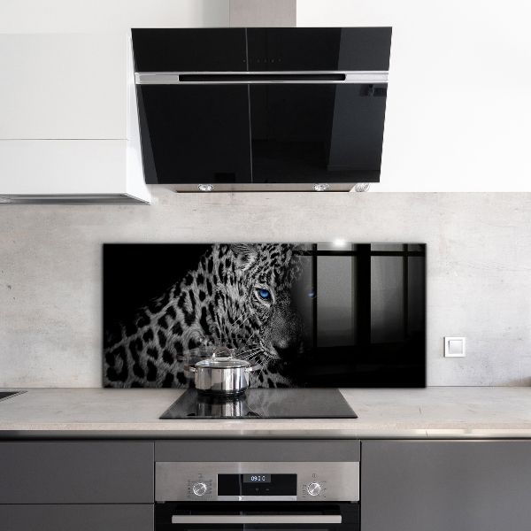Backsplash cozinha Gato selvagem pantera escura
