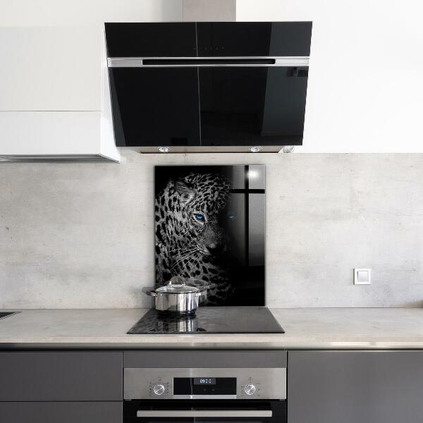 Backsplash cozinha Gato selvagem pantera escura