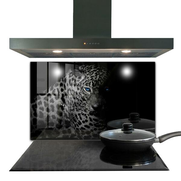 Backsplash cozinha Gato selvagem pantera escura