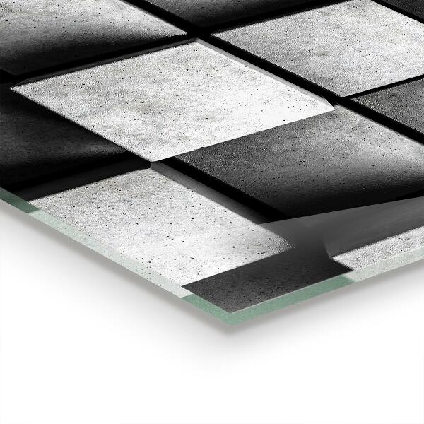 Backsplash cozinha Padrão geométrico de cubos