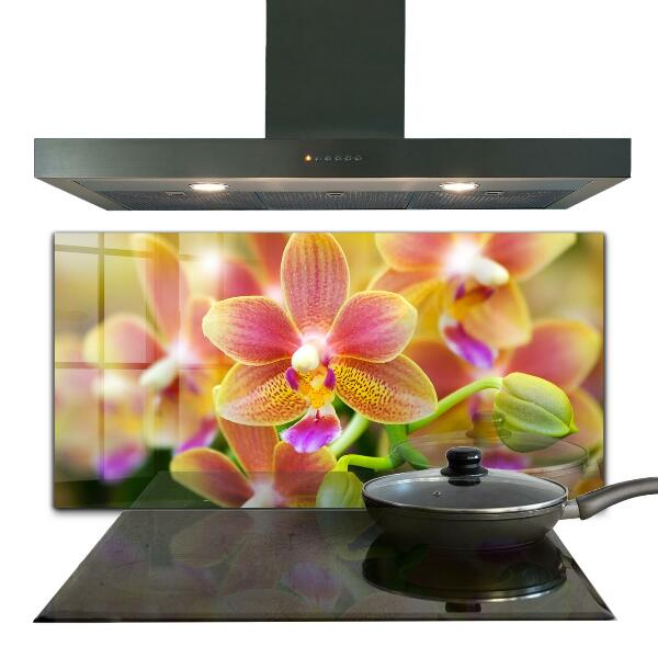 Painel cozinha Orquídea Laranja