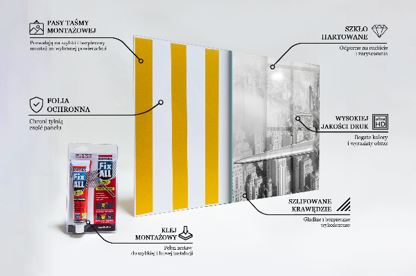 Painel cozinha Avião sobre Nova York