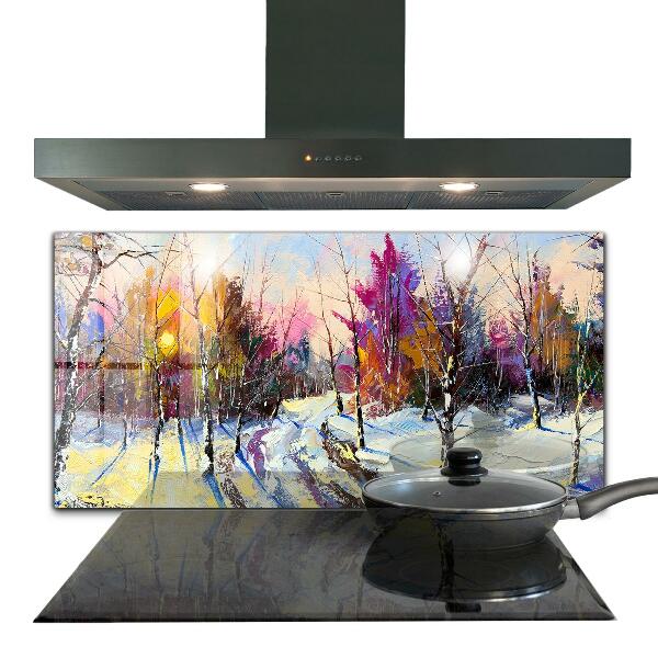 Painel para cozinha Pintura acrílica Winter Park