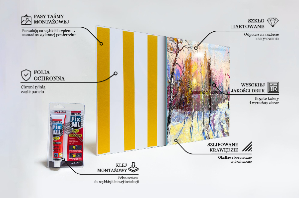Painel para cozinha Pintura acrílica Winter Park