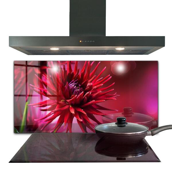 Painel para cozinha Flor escura Planta escura