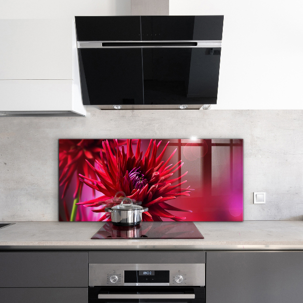 Painel para cozinha Flor escura Planta escura