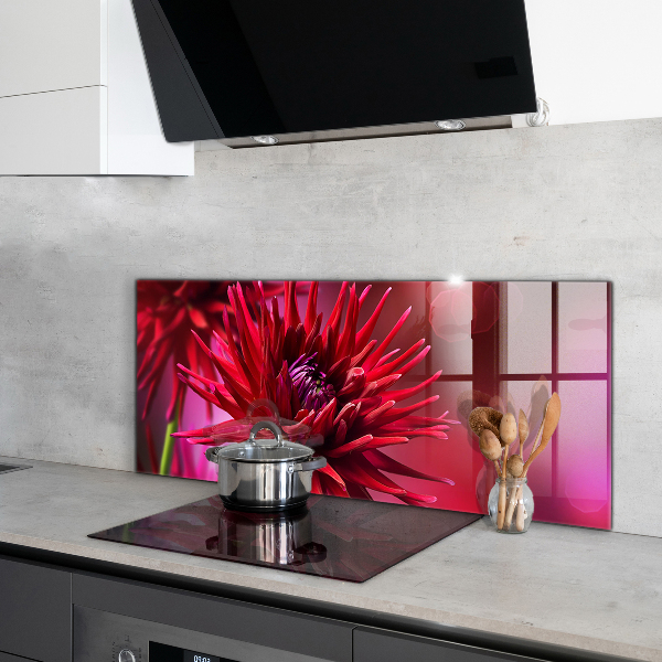 Painel para cozinha Flor escura Planta escura