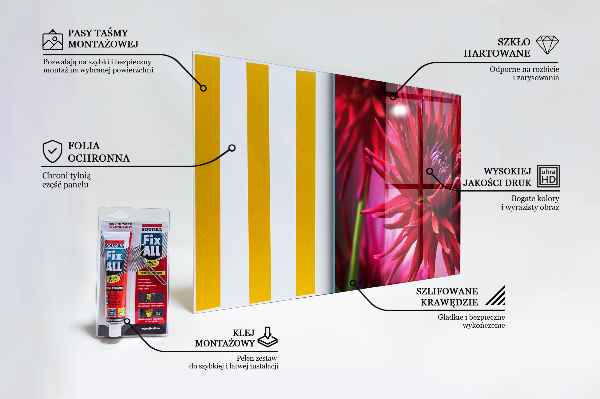 Painel para cozinha Flor escura Planta escura