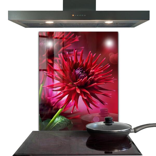 Painel para cozinha Flor escura Planta escura