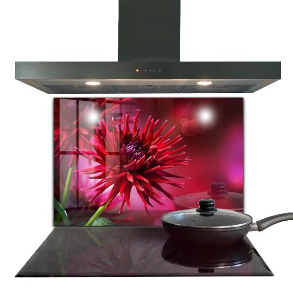 Painel para cozinha Flor escura Planta escura