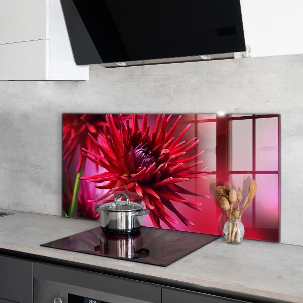 Painel para cozinha Flor escura Planta escura