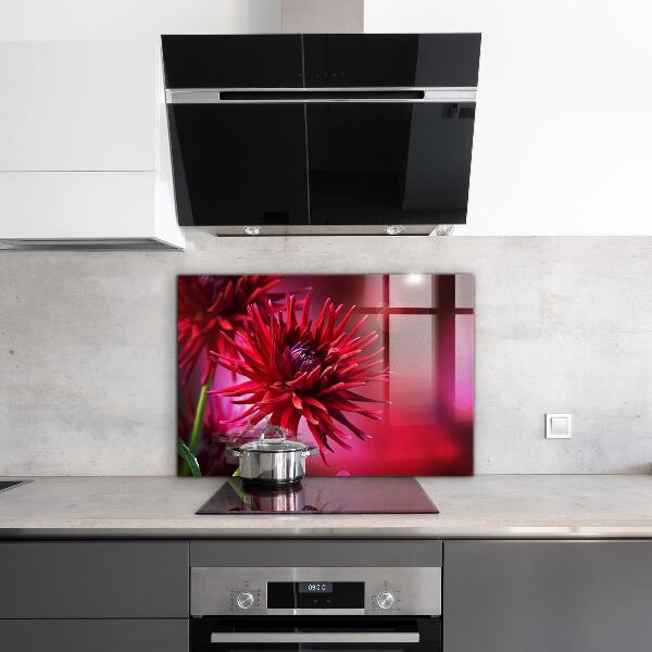 Painel para cozinha Flor escura Planta escura